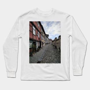 Old street in Quedlinburg Long Sleeve T-Shirt